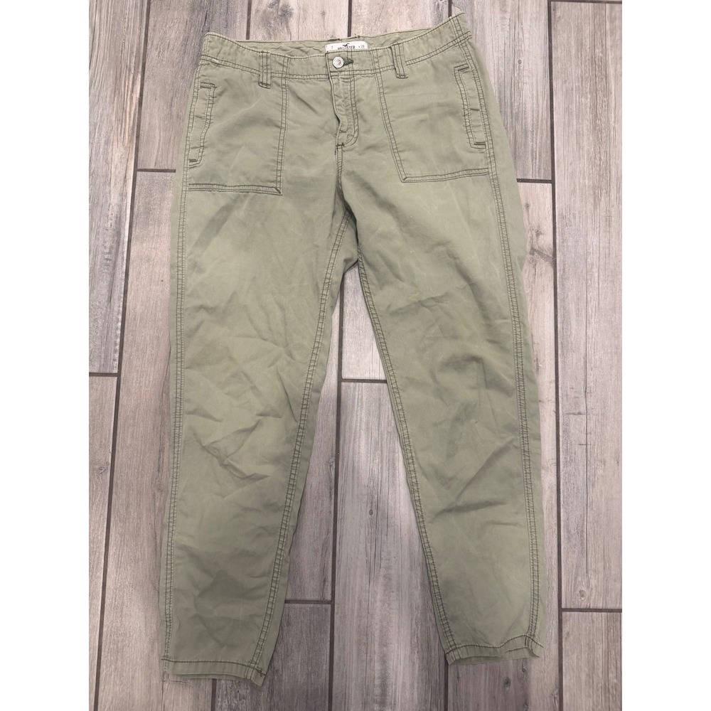 Hollister California Womens Sage Green Utility Cargo Pants Size 7 W28